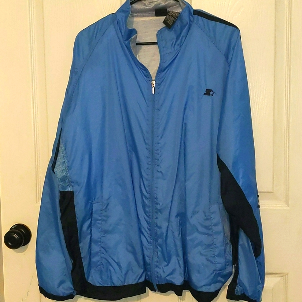 Vintage North Carolina Blue Starter Windbreaker XL
